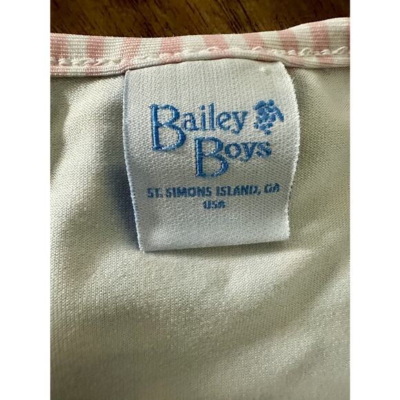 Bailey Boys Blue Pink Gingham One Piece Tank Swimsuit Classic Preppy Beach 4T - Picture 5 of 7
